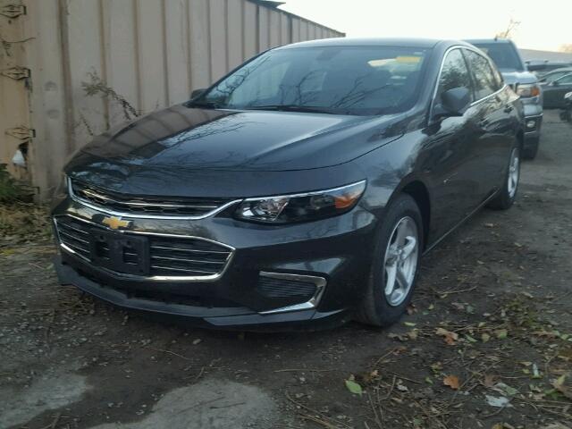 1G1ZB5STXJF105514 - 2018 CHEVROLET MALIBU LS GRAY photo 2