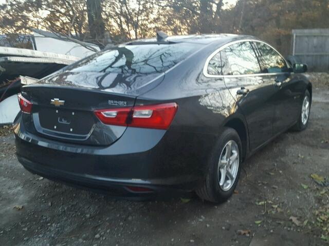 1G1ZB5STXJF105514 - 2018 CHEVROLET MALIBU LS GRAY photo 4