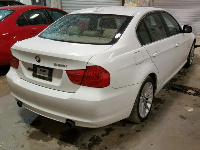 WBAPL5C5XBA920335 - 2011 BMW 335 XI WHITE photo 4