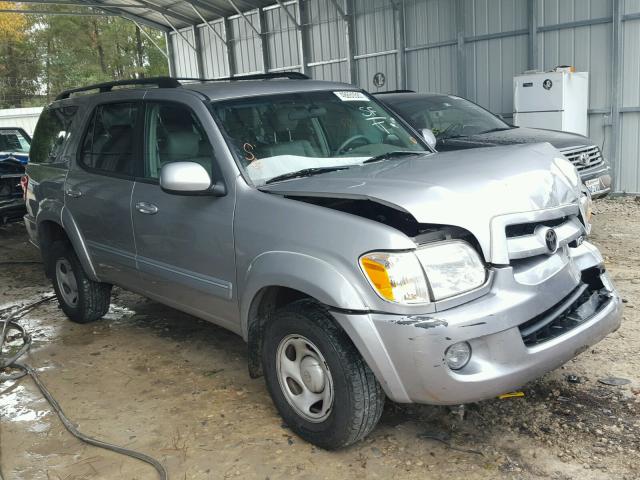 5TDZT34A77S296631 - 2007 TOYOTA SEQUOIA SR SILVER photo 1