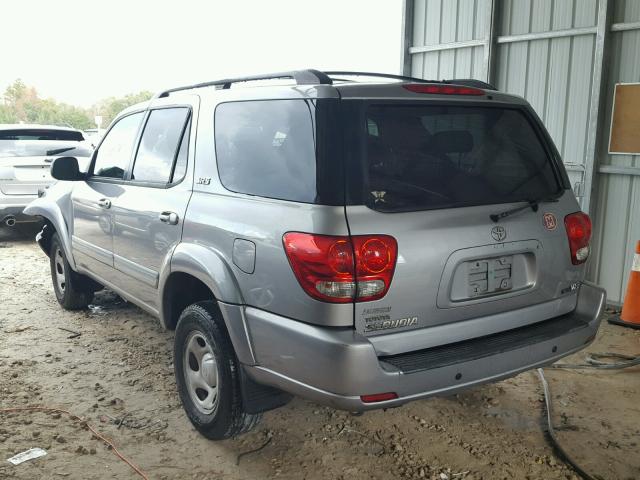 5TDZT34A77S296631 - 2007 TOYOTA SEQUOIA SR SILVER photo 3