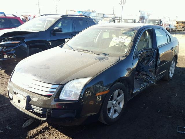 3FAHP06ZX8R146959 - 2008 FORD FUSION S BLACK photo 2