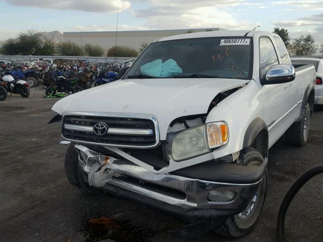 5TBRT34152S253522 - 2002 TOYOTA TUNDRA ACC WHITE photo 2