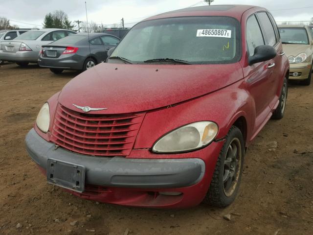 3C8FY4BB41T650851 - 2001 CHRYSLER PT CRUISER RED photo 2