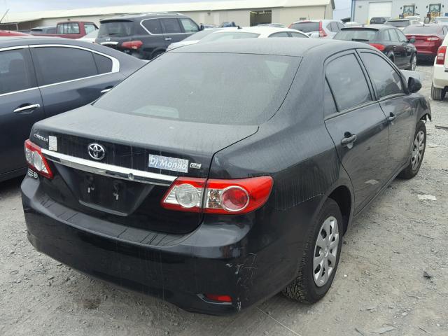 2T1BU4EE9BC601862 - 2011 TOYOTA COROLLA BA BLACK photo 4