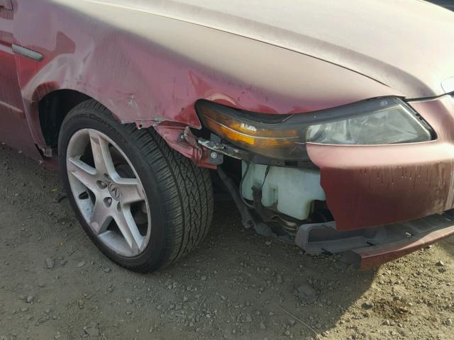 19UUA66274A076035 - 2004 ACURA TL BURGUNDY photo 9