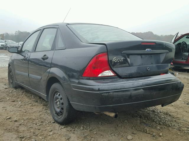 1FAFP33P83W119700 - 2003 FORD FOCUS LX BLACK photo 3