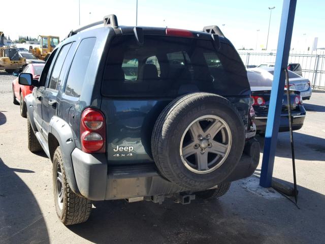 1J4GL38K95W582109 - 2005 JEEP LIBERTY RE GREEN photo 3