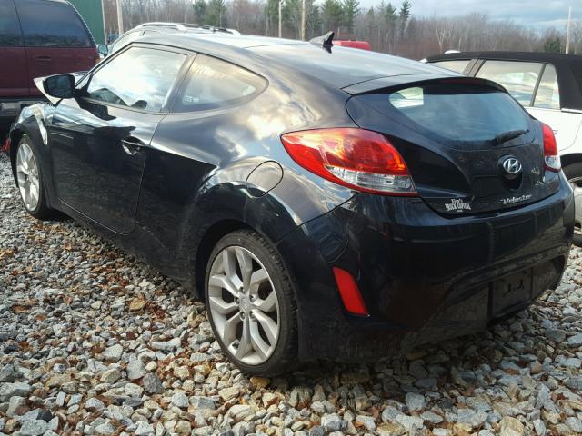 KMHTC6AD7CU045034 - 2012 HYUNDAI VELOSTER B BLACK photo 3