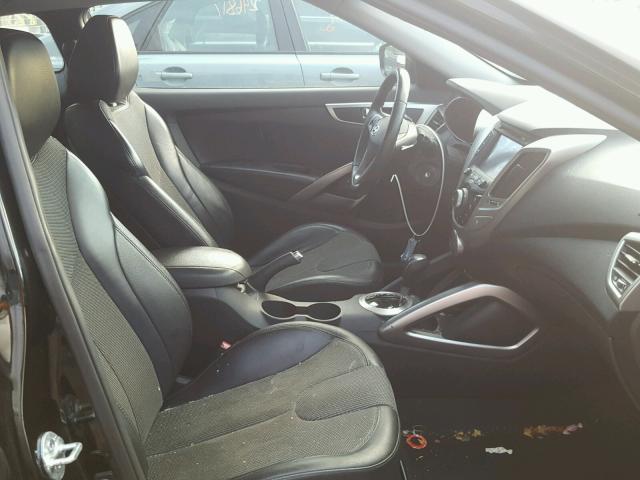 KMHTC6AD7CU045034 - 2012 HYUNDAI VELOSTER B BLACK photo 5