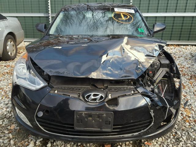 KMHTC6AD7CU045034 - 2012 HYUNDAI VELOSTER B BLACK photo 9