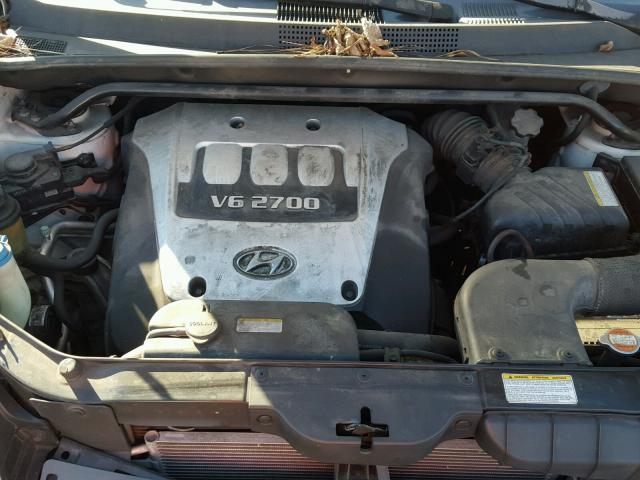 KM8JN72D35U094031 - 2005 HYUNDAI TUCSON GLS WHITE photo 7