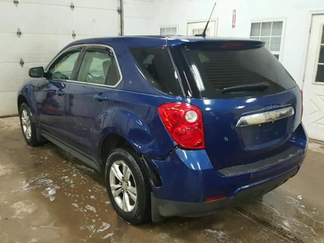 2CNALBEW9A6212940 - 2010 CHEVROLET EQUINOX LS BLUE photo 3