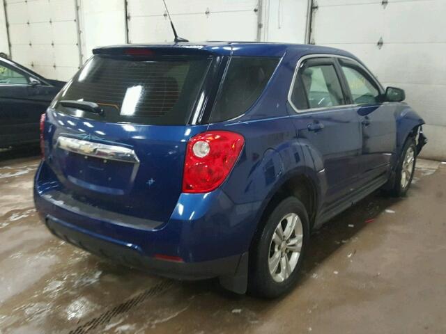 2CNALBEW9A6212940 - 2010 CHEVROLET EQUINOX LS BLUE photo 4