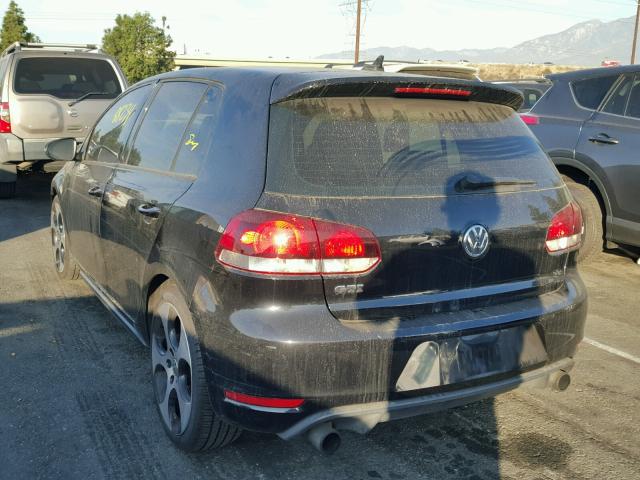 WVWHD7AJ0AW357460 - 2010 VOLKSWAGEN GTI BLACK photo 3