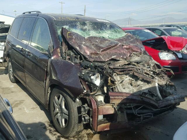 5FNRL38667B415506 - 2007 HONDA ODYSSEY EX BURGUNDY photo 1