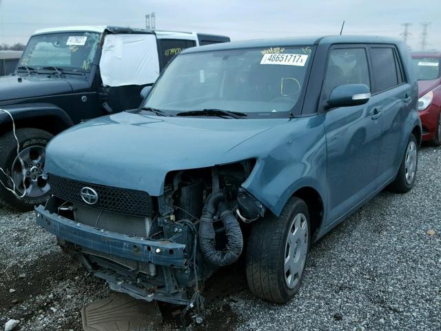 JTLKE50E181036650 - 2008 TOYOTA SCION XB BLUE photo 2