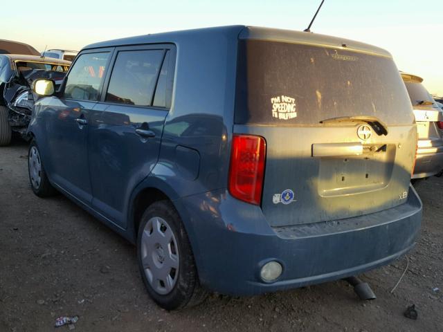 JTLKE50E181036650 - 2008 TOYOTA SCION XB BLUE photo 3