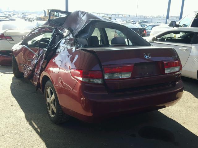 JHMCM56613C002660 - 2003 HONDA ACCORD EX RED photo 3