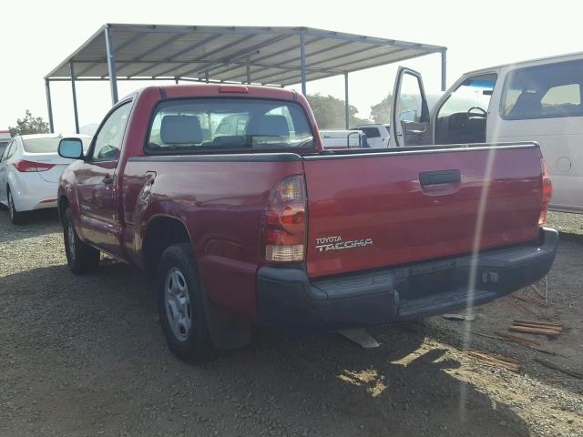 5TENX22N06Z165738 - 2006 TOYOTA TACOMA MAROON photo 3