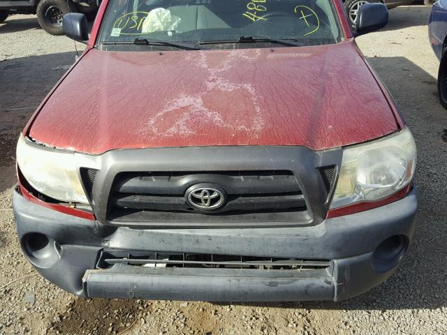 5TENX22N06Z165738 - 2006 TOYOTA TACOMA MAROON photo 9