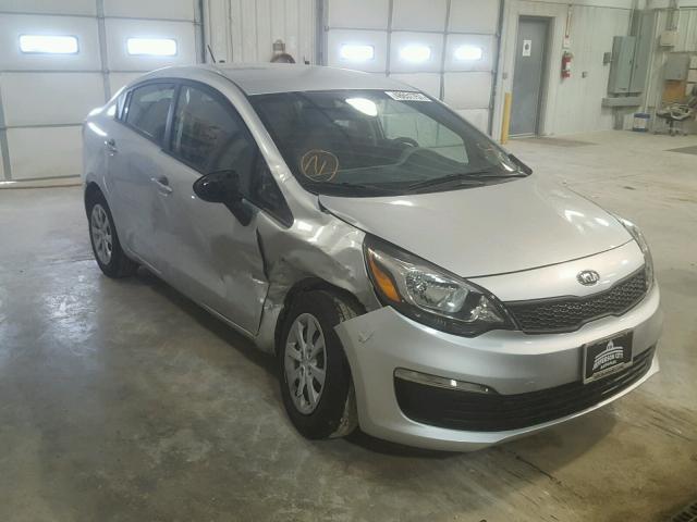 KNADM4A35H6071383 - 2017 KIA RIO LX SILVER photo 1