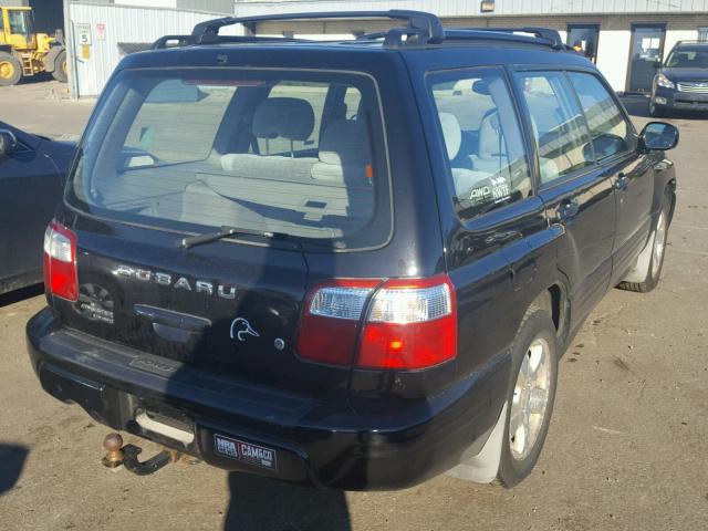 JF1SF65672H710241 - 2002 SUBARU FORESTER S BLACK photo 4