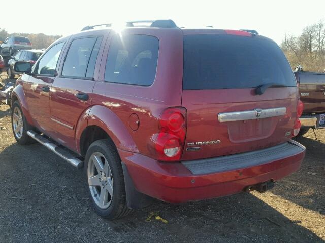 1D8HB58P47F572368 - 2007 DODGE DURANGO LI MAROON photo 3