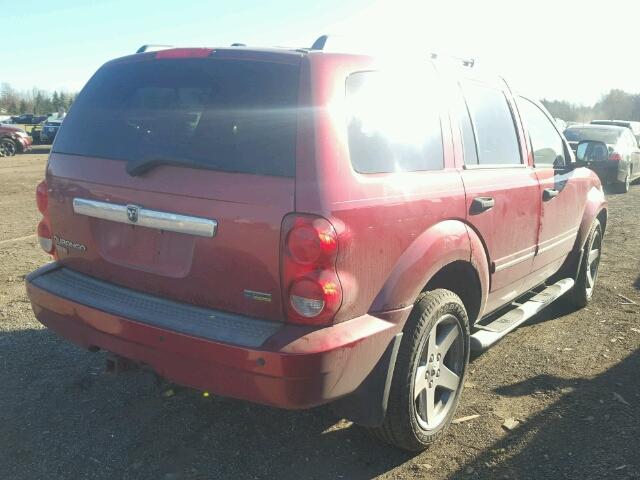 1D8HB58P47F572368 - 2007 DODGE DURANGO LI MAROON photo 4