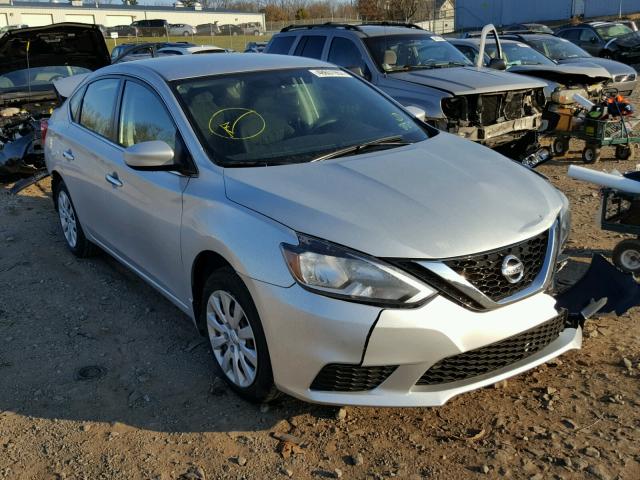 3N1AB7AP7HL638959 - 2017 NISSAN SENTRA S SILVER photo 1