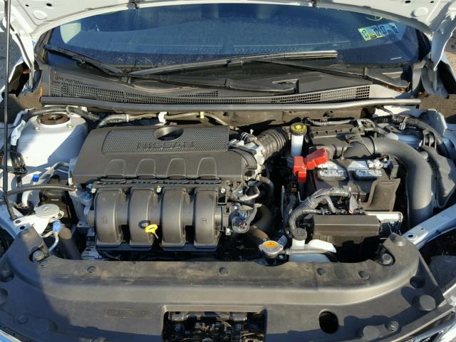 3N1AB7AP7HL638959 - 2017 NISSAN SENTRA S SILVER photo 7