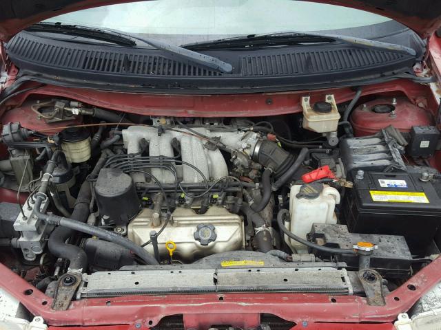 4N2ZN1119WD815687 - 1998 NISSAN QUEST XE RED photo 7