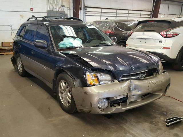 4S3BH6751Y6657050 - 2000 SUBARU LEGACY OUT BLUE photo 1