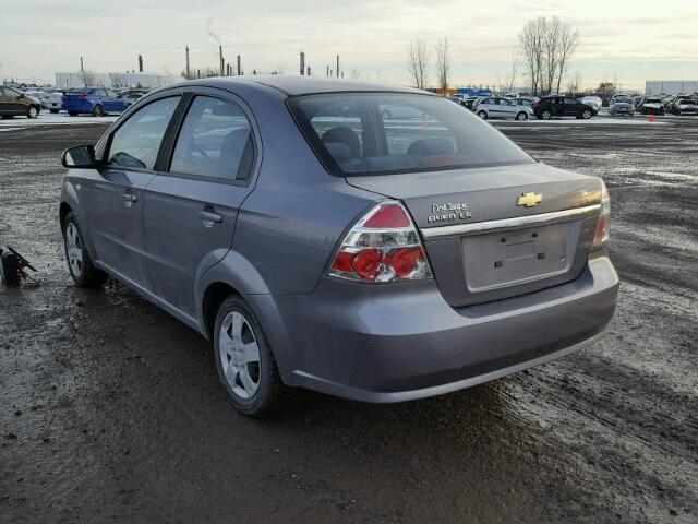KL1TD55688B272637 - 2008 CHEVROLET AVEO BASE GRAY photo 3