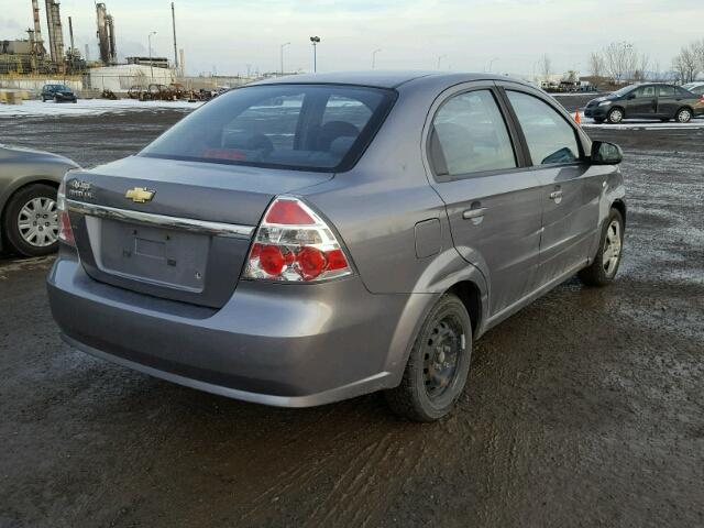 KL1TD55688B272637 - 2008 CHEVROLET AVEO BASE GRAY photo 4
