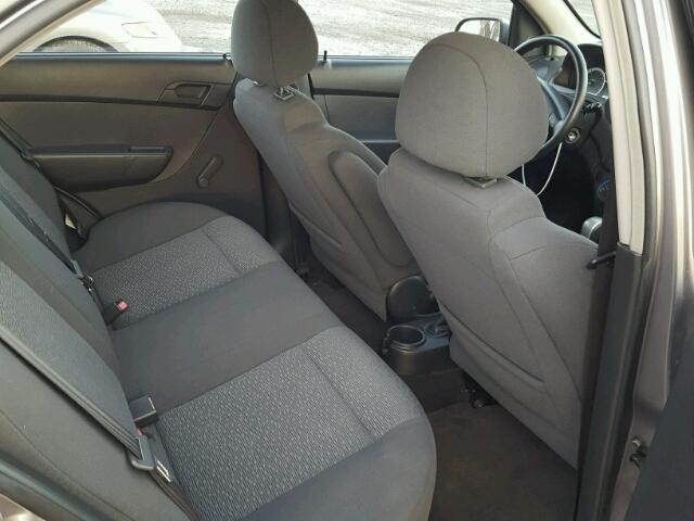 KL1TD55688B272637 - 2008 CHEVROLET AVEO BASE GRAY photo 6