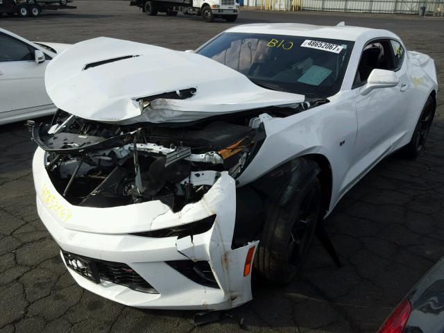 1G1FE1R72H0113454 - 2017 CHEVROLET CAMARO SS WHITE photo 2