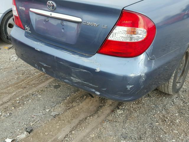4T1BE32K63U162296 - 2003 TOYOTA CAMRY LE ლურჯი ფოტო 9