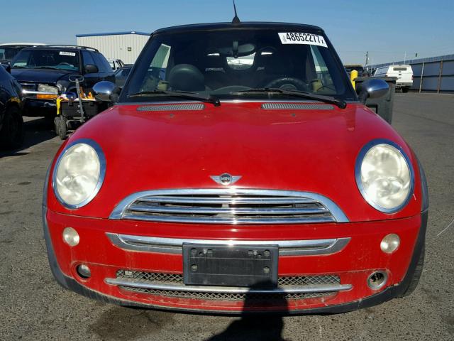 WMWRF33425TG10106 - 2005 MINI COOPER RED photo 9