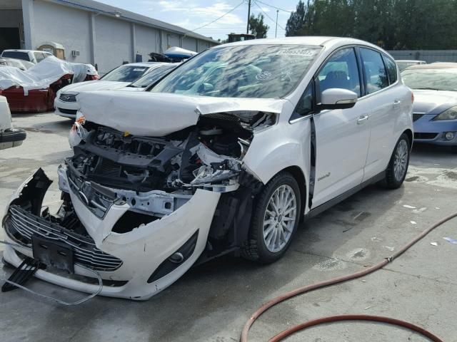 1FADP5BU5DL501339 - 2013 FORD C-MAX SEL WHITE photo 2