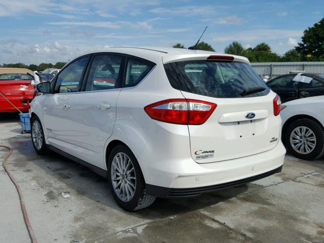 1FADP5BU5DL501339 - 2013 FORD C-MAX SEL WHITE photo 3