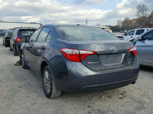 2T1BURHE1EC053501 - 2014 TOYOTA COROLLA L GRAY photo 3