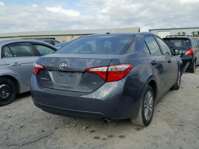 2T1BURHE1EC053501 - 2014 TOYOTA COROLLA L GRAY photo 4