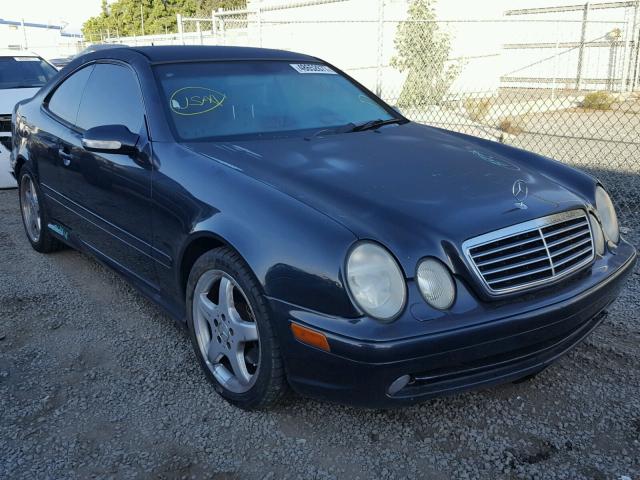 WDBLJ70GX2T115124 - 2002 MERCEDES-BENZ CLK 430 BLUE photo 1