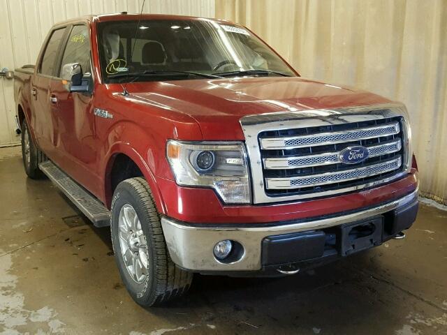 1FTFW1EF5DKG51095 - 2013 FORD F150 SUPER RED photo 1