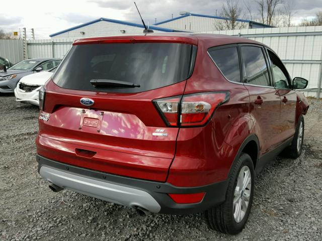 1FMCU9GD7HUD71283 - 2017 FORD ESCAPE SE 勃艮第红 照片 4
