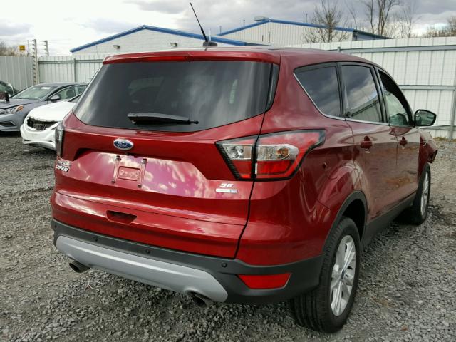 1FMCU9GD7HUD71283 - 2017 FORD ESCAPE SE BURGUNDY photo 4