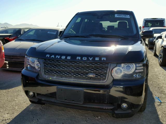 SALMF1D40BA329788 - 2011 LAND ROVER RANGE ROVE BLACK photo 9