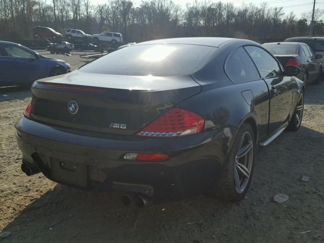 WBSEH93588CY24499 - 2008 BMW M6 BLACK photo 4