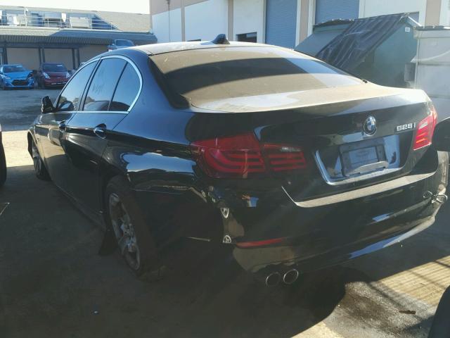 WBAXG5C51DDY37186 - 2013 BMW 528 I BLACK photo 3